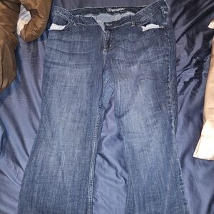 Wrangler Women's Dark Blue Flare Jeans